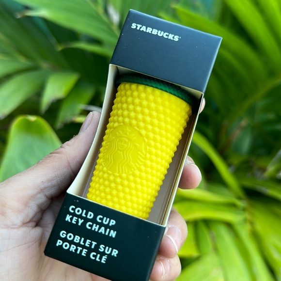 Starbucks Accessories - 94. LAST ONE Hawaii collection Pineapple Starbucks cold cup keychain new in box